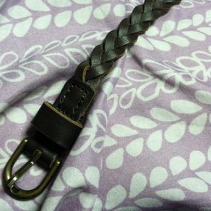 Thin braided hollister belt
