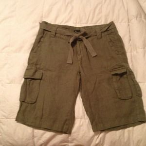Gap linen cargo shorts