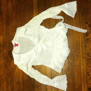 SOLD in bundle white wrap top