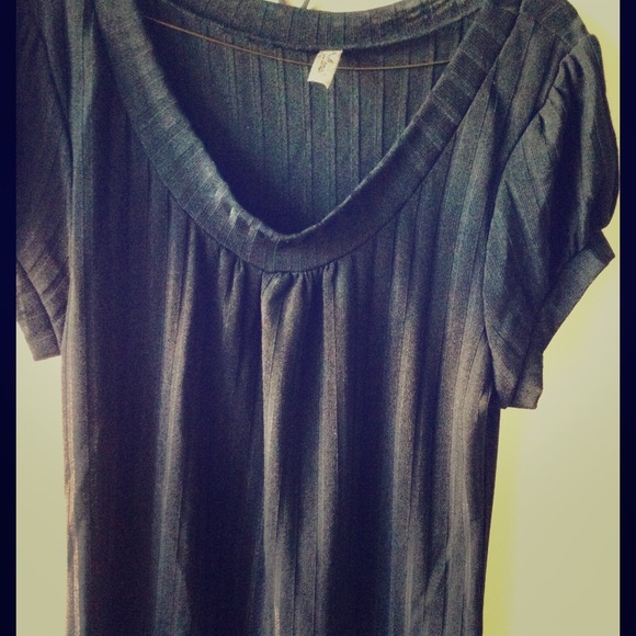 Simple Black Striped Pattern Top