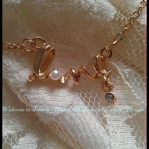 💕Necklace, love, clavicle chain