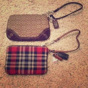 Both Coach wristlets for the price
