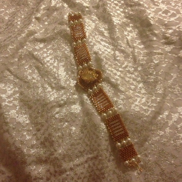 Hand made seed beaded bracelet