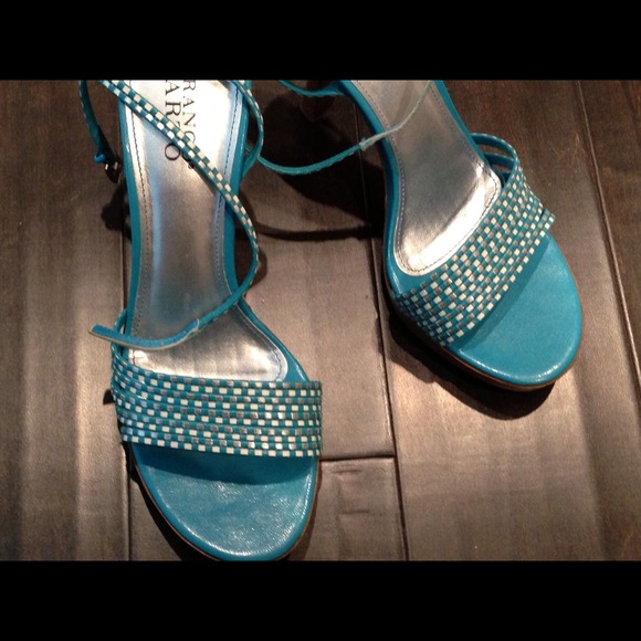 Blue/ Silver Franco Sarto Sandal - Picture 3 of 3