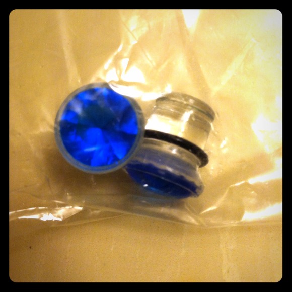 Cobalt blue 0 gage plug