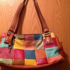 Leather Fossil handbag