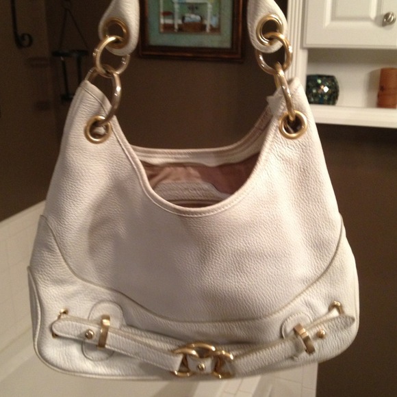 White Leather handbag