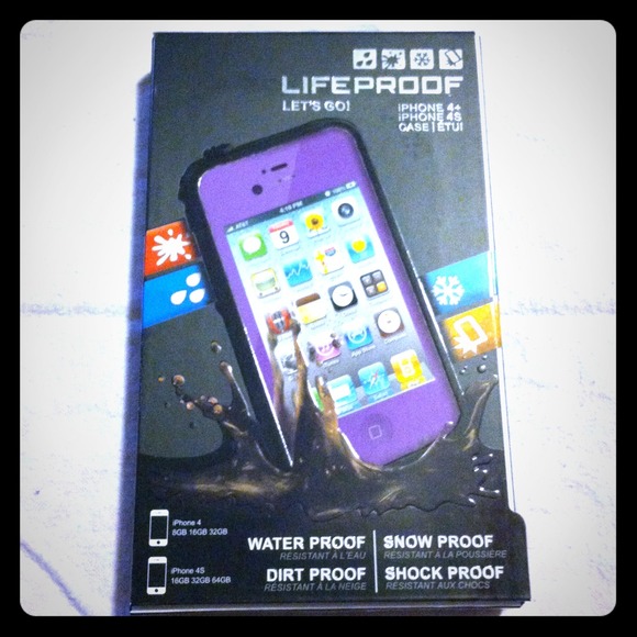 BNIP Purple Lifeproof Case for iPhone 4/4s