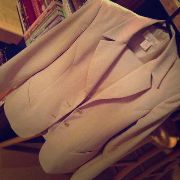 Classic Tan Casual Corner Career Suit