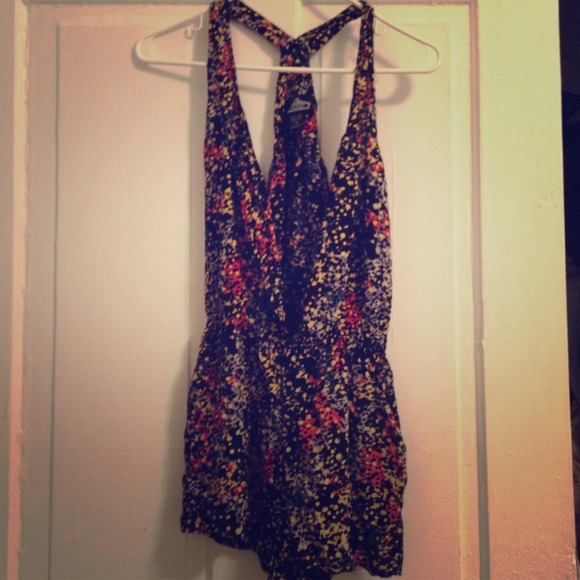 Black romper with different colors ✨✨Reserved✨✨