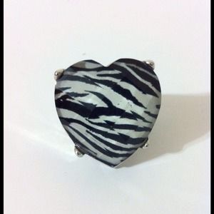 KUTE Stretch Rings "Zebra heart"