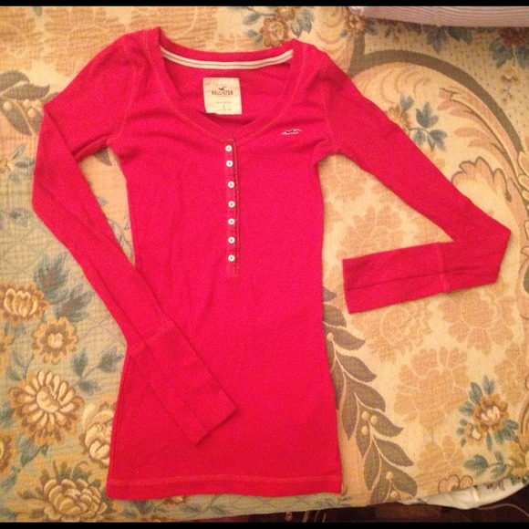 Hollister Stretch Long Sleeve Shirt