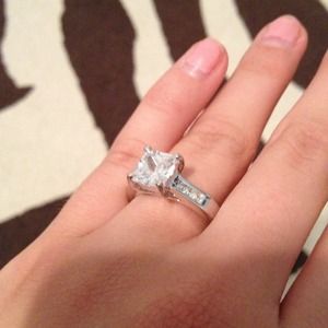 Cubic Zirconia and Sterling Silver ring