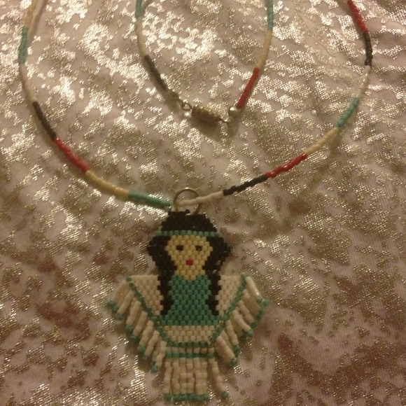 Beaded Indian Maiden necklace