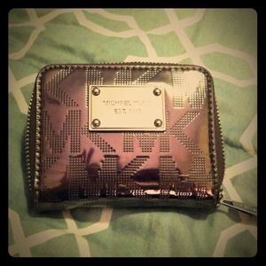 Michael Kors Bifold Signature Metallic Wallet
