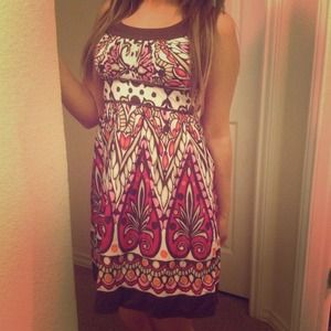 Travel print dress