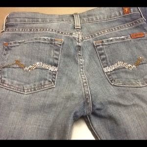 Seven for all mankind jeans, cropped bootcut