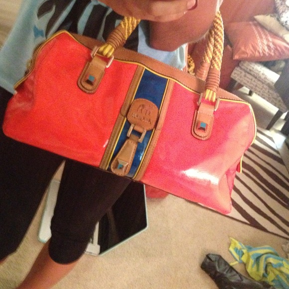Very rare L. A. M. B. bright orange purse - Picture 4 of 4