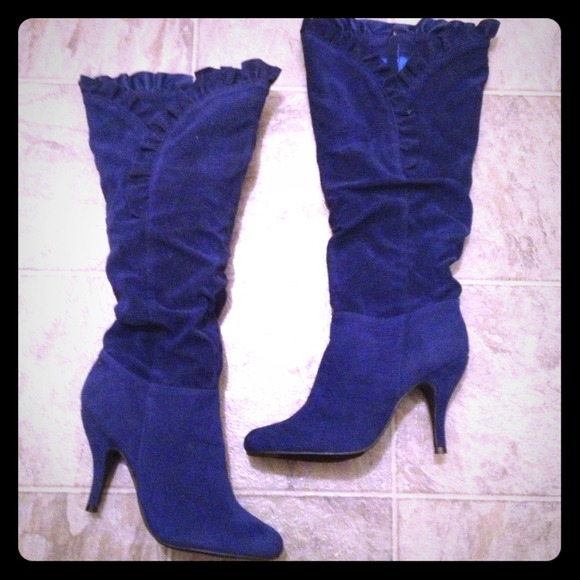 🌟Just reduced🌟Cobalt blue suede pump boots