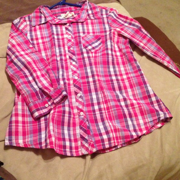 OP junior's button up shirt size M 7/9