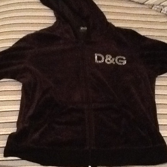 Black velvety copy D&G jacket