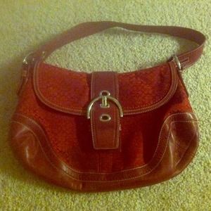 REDUCED!!! Authentic red Coach purse