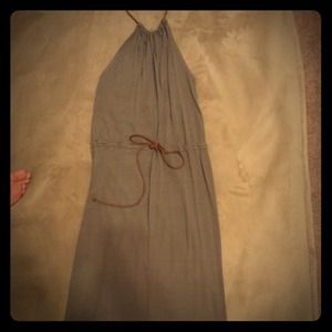 Grey halter dress