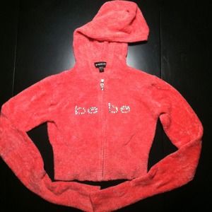 Bebe Cropped Hoodie (Pink)