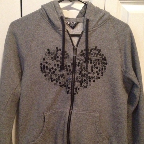 🚫bundled🚫Roxy heart zip hoodie Size Med