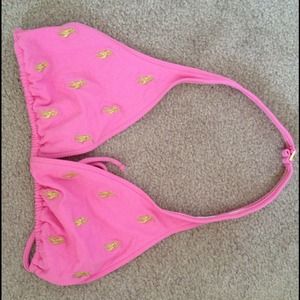 Never worn! Pink Ralph Lauren Bikini Top