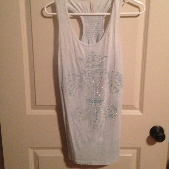 Baby blue top