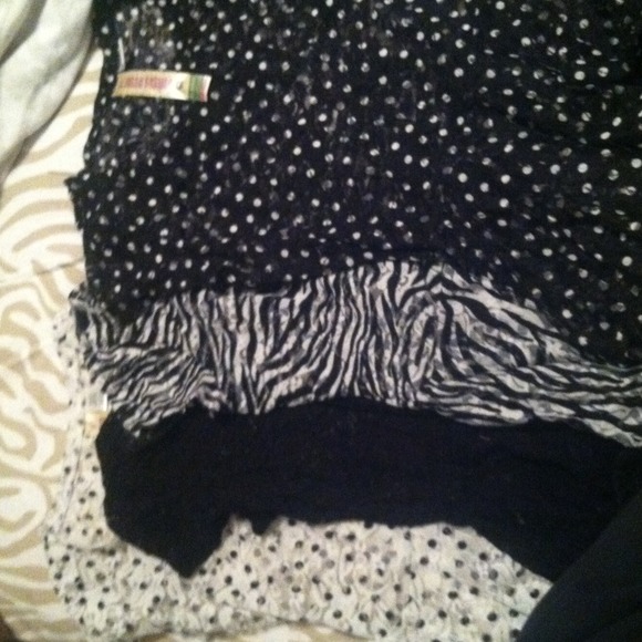 Four brand new lace tops