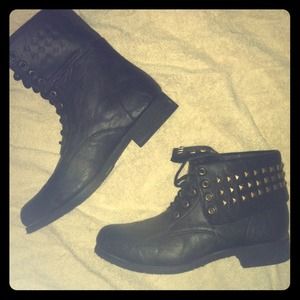 BRAND NEW studded black boots