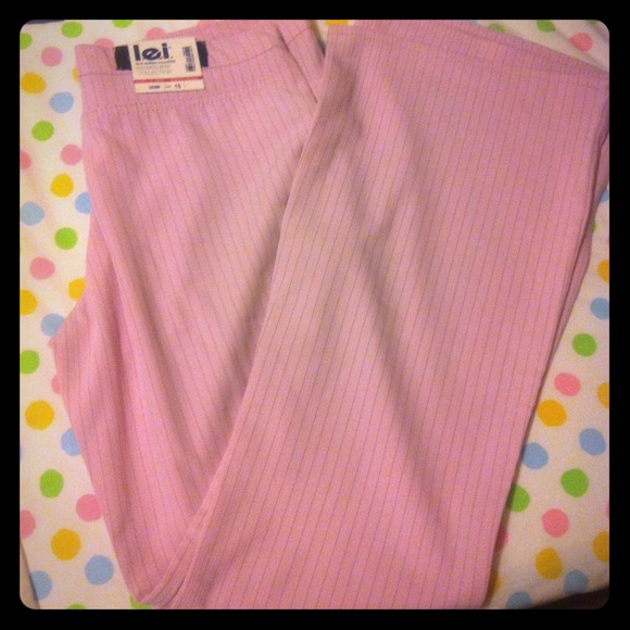 Light pink with grey stripes pants