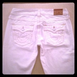 True Religion white jeans