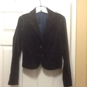 Express Design Studio Black Velvet Blazer