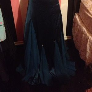 A midnight blue dress!
