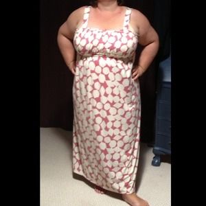 Plus size long summer dress with cardigan