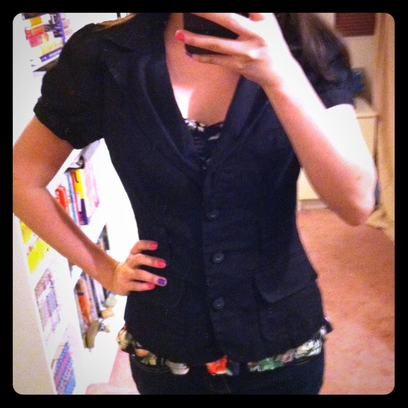 SOLD: tiaclark Black Button Down Top
