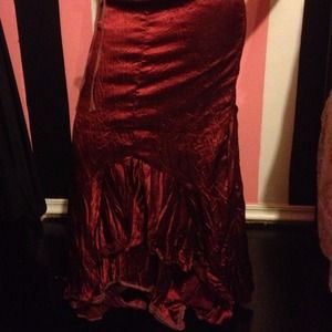 🌟🌟reduced🌟🌟A red velvet color skirt