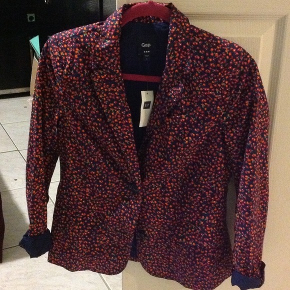 Gap women blazer size 2 floral print