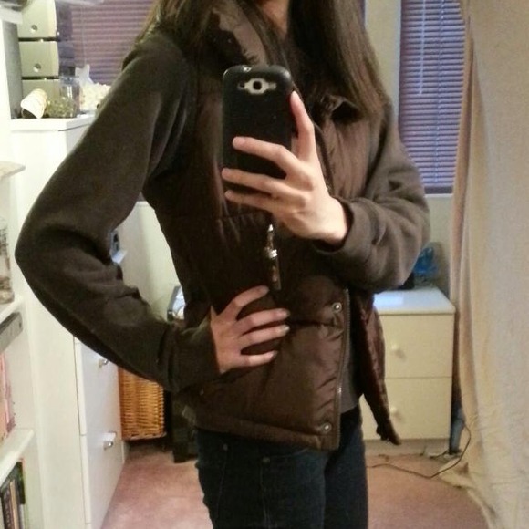 💋 Dark Brown Puffy Vest