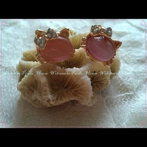 💕Kitty opal earrings