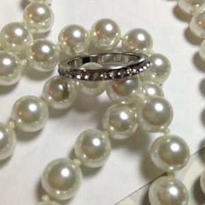 Thin Sliver rhinestone ring