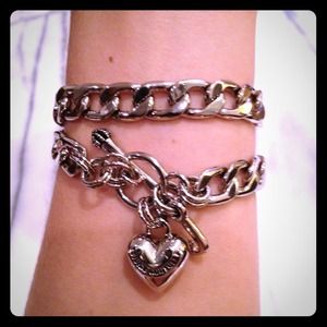 Juicy Couture bracelet and leopard wallet bundle