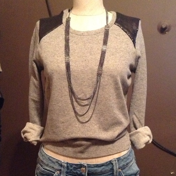 Forever 21 sequined shoulder sweater