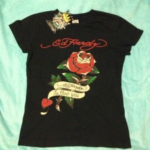 Black Ed hardy shirt