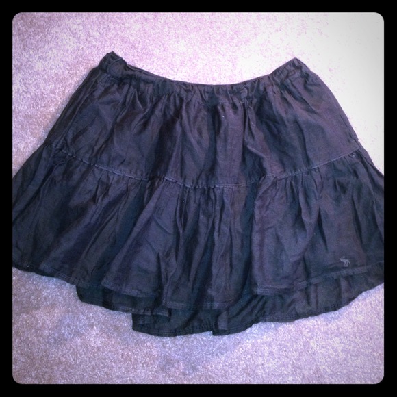 A&F mocha cotton skirt