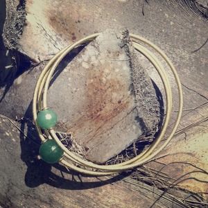 Anthropologie gold bangles