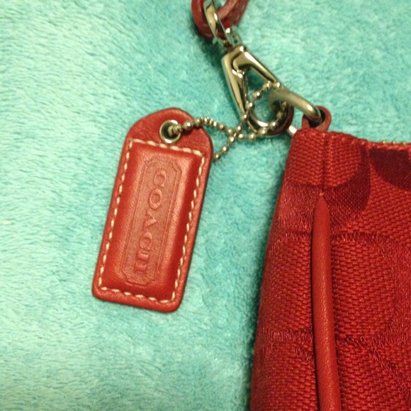 Authentic red Coach classic purse - Picture 2 of 3